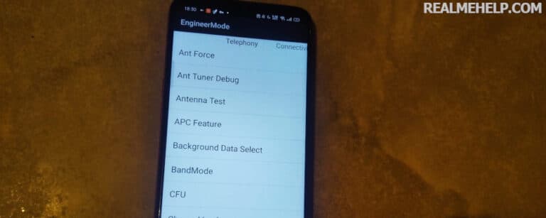 Смартфон реалми с25 как зайти в инженерное меню