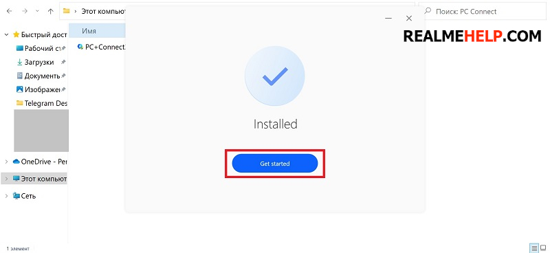 PC Connect on Realme